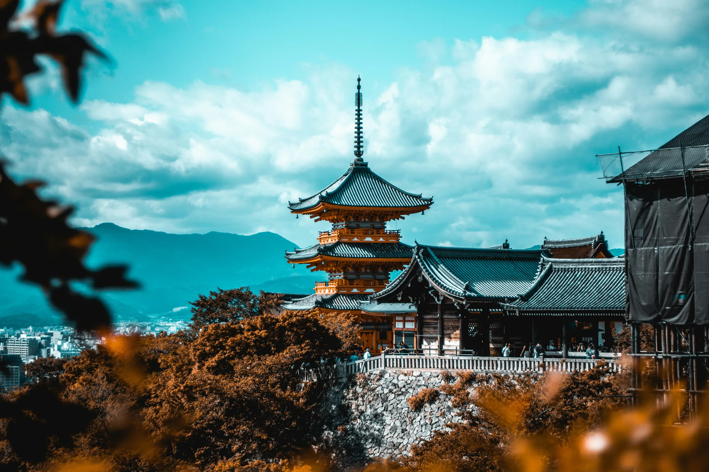 A quiet Kyoto temple and garden in autumn
